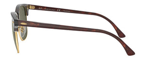 E61 RAY-BAN CLUBMASTER RB3016 990/58 51 RED HAVANA  / GREEN POLARIZED