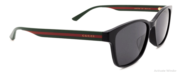 G166 GUCCI GG0417SK 001 56 BLACK /MULTI COLOR GRAY