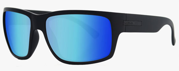 MS025 MADSON CAMINO BLACK MATTE / PACIFIC BLUE  POLARIZED