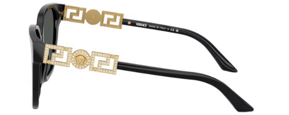 VE191 VERSACE VE4471BF GB1/87 56 BLACK  / DARK GREY