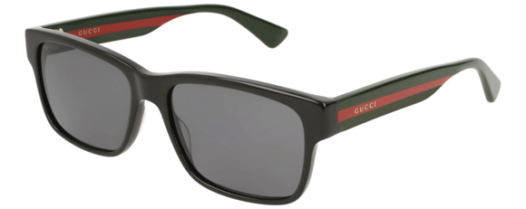 G75 GUCCI GG0340S 006 58 BLACK / MULTICOLOR / GREY