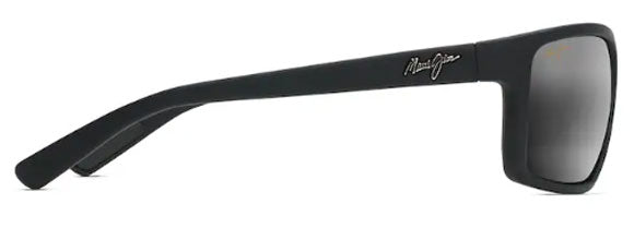 MJ210  MAUI JIM BYRON BAY 746-02MR 62 RUBBER MATTE BLACK / NEUTRAL GRAY