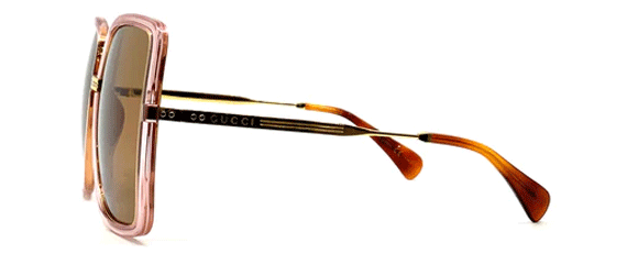 G84 GUCCI GG0903S 002 60 GOLD PINK / BROWN