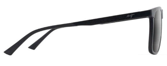 MJM110 MAUI JIM MAKAMAE 619-02 MATTE BLACK / NEUTRAL GREY