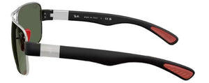 RB597 RAY-BAN RB3763M F03171 64 SILVER / DARK GREEN
