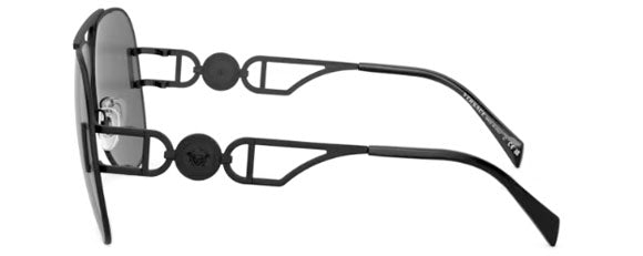 VE202 VERSACE VE2255 126187 63 MATTE BLACK  / DARK GREY