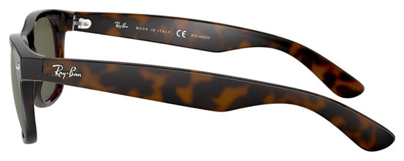 Z123 RAY-BAN NEW WAYFARER RB2132 902/58 55 TORTOISE / G-15 GREEN POLARIZED