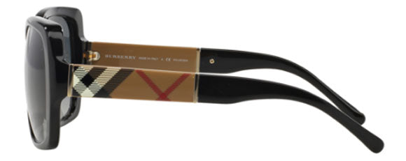 BB051 BURBERRY BE4160 3433T3 58 BLACK / GREY GRADIENT POLARIZED