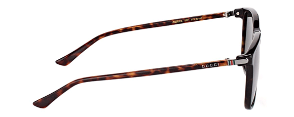G59 GUCCI GG0017S 007 57 HAVANA / GREEN POLARIZED