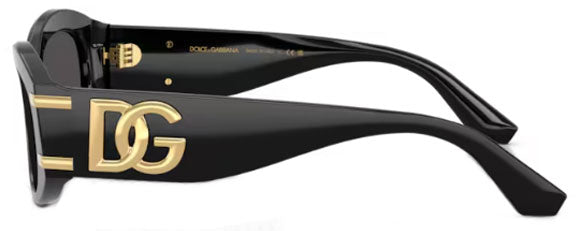 DG74 DOLCE & GABBANA DG4502 501/87 55 BLACK / DARK GREY