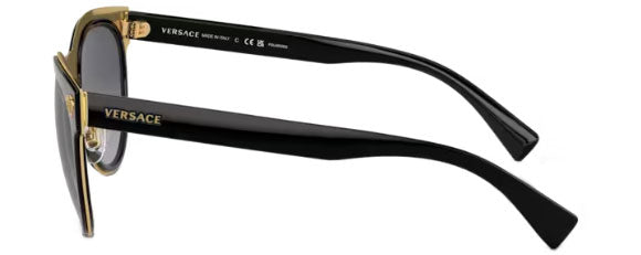 VE218 VERSACE VE2198 1002T3 54 BLACK  / LIGHT GREY GRADIENT GREY POLARIZED