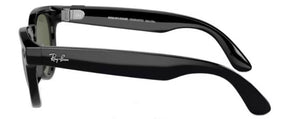 RB349 RAY-BAN META WAYFARER RW4009 601/9A 50 SHINY BLACK / GREEN POLARIZED