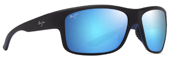 MJM177 MAUI JIM SOUTHERN CROSS B815-02 MATTE BLACK BLUE / BLUE HAWAII