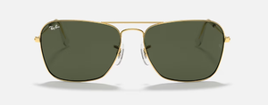 B74 RAY-BAN CARAVAN RB3136 001 58 ARISTA / G-15 GREEN