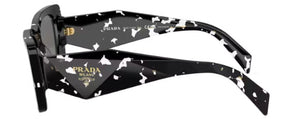 PR132 PRADA PR 08YS 15S5Z1 51 BLACK CRYSTAL TORTOISE  DARK GREY POLARIZED
