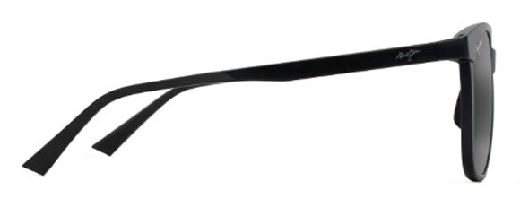 MJM117 MAUI JIM ILIKEA ASIAN FIT 650-02 MATTE BLACK / NEUTRAL GREY