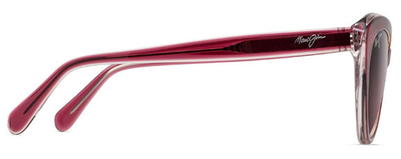 MJ55 MAUI JIM KALANI RS818-52C RASPBERRY WITH CRYSTAL / MAUI ROSE POLARIZED