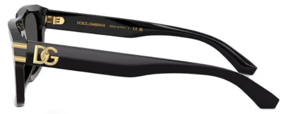 DG71 DOLCE & GABBANA DG4496 501/87 54 BLACK / DARK GREY