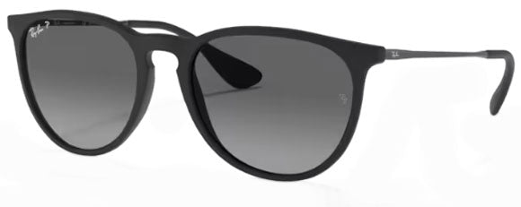 RB109 RAY-BAN ERIKA RB4171 622/T3 54 RUBBER BLACK / LIGHT GRAY GRADIENT GRAY POLARIZED