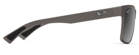 MJM198 MAUI JIM HOOPILI 683-14 METALLIC MATTE GREY / NEUTRAL GREY