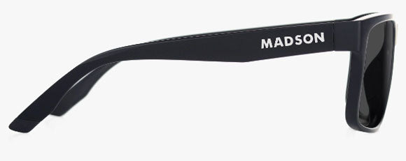 MS043 MADSON PIVOT 47-0202 BLACK MATTE / GREY POLARIZED