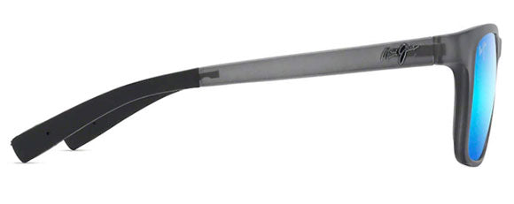 MJ368 MAUI JIM LONGITUDE B762-11M MATTE GREY TRANSLUCENT / BLUE HAWAII POLARIZED