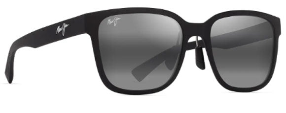 MJM176 MAUI JIM PAULELE ASIAN FIT 660-02 MATTE BLACK / NEUTRAL GREY