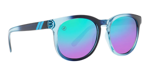 BL010 BLENDERS H SERIES MIRACLE NICKY BE1036 54 GLOSS BLACK AND BLUE OMBRE / PURPLE AND BLUE MIRRORED POLARIZED