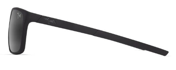 MJM213 MAUI JIM LEHOPULU 598-02 MATTE BLACK / NEUTRAL GREY