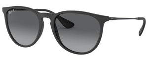 B110 RAY-BAN ERIKA RB4171F 622/T3 54 RUBBER BLACK  LIGHT GRAY GRADIENT GRAY