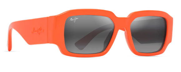 MJM141 MAUI JIM KUPALE 639-29 55 SHINY ORANGE / NEUTRAL GREY