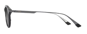 MJM127 MAUI JIM MOMI GS622-02 49 SHINY BLACK  / NEUTRAL GREY