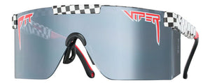 PIT055 PIT VIPER THE INTIMIDATORS VICTORY LANE 59.5 BLACK RED CHECKERED BLACK -WHITE / GRAY REVO