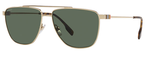 BB021 BURBERRY BLAINE BE3141 110971 61 LIGHT GOLD / DARK GREEN