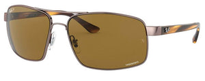 H169 RAY-BAN CHROMANCE RB3604CH 121/BB 62 LIGHT BROWN / BROWN POLARIZED