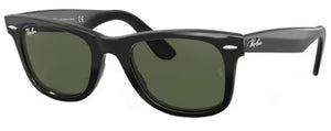 E55 RAY-BAN OLYMPIAN RB2140F 901 52 BLACK / G-15 GREEN