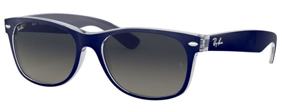 F6 RAY-BAN NEW WAYFARER RB2132 605371 55 BLUE / GREY