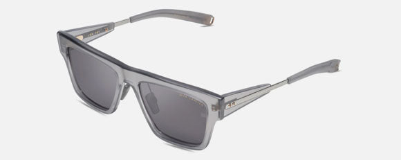 DL62 DITA DLS701-55-04AF-A SATIN CRYSTAL GREY - BLACK PALLADIUM / GREY  POLARIZED