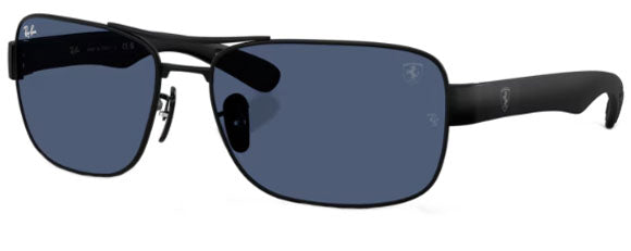 RB598 RAY-BAN RB3763M F11980 64 MATTE BLACK / DARK BLUE