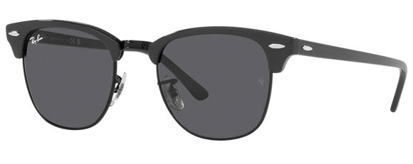 RB150 RAY-BAN CLUBMASTER RB3016 1367B1 49 GRAY ON BLACK  DARK GRAY