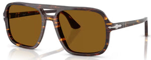 PO184 PERSOL PO3328S 121533 58 BROWN BRIGHT YELLOW / BROWN