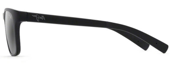 MJ365 MAUI JIM LONGITUDE 762-2M MATTE BLACK / NEUTRAL GREY POLARIZED