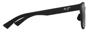 MJM176 MAUI JIM PAULELE ASIAN FIT 660-02 MATTE BLACK / NEUTRAL GREY