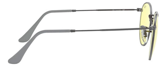 E41 RAY-BAN ROUND METAL RB3447 004/T4 50 GUNMETAL / LIGHT YELLOW