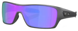 OK260 OAKLEY TURBINE ROTOR OO9307 930731 32 MATTE STEEL / PRIZM VIOLET POLARIZED