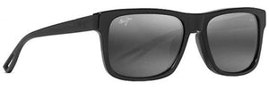 MJ420 MAUI JIM CHEE HOO! 765-02 GLOSS BLACK / NEUTRAL GREY