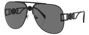 VE202 VERSACE VE2255 126187 63 MATTE BLACK  / DARK GREY
