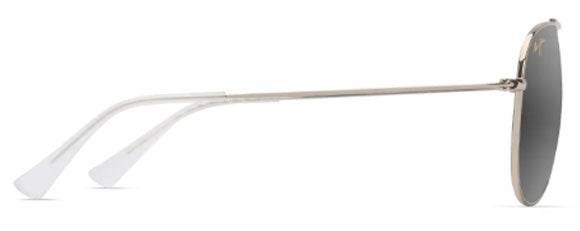 MJM173 MAUI JIM HAUOLI XL 674-16A SHINY LIGHT GOLD WITH CRYSTAL / NEUTRAL GREY