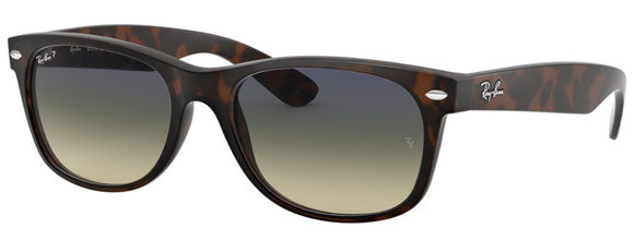 Z173 RAY-BAN NEW WAYFARER RB2132 894/76 55 MATTE HAVANA /  GREEN GRADIENT BLUE