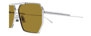 BV02 BOTTEGA VENETA BV1012S-007 60 SILVER  /  BROWN